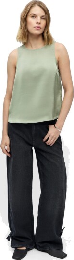 Object Objchilli Lo Tank Top E Sp 26 Khaki green 36