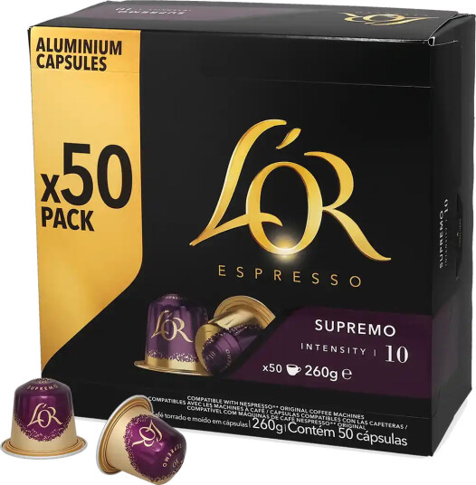 L"OR | Supremo 50 kapsler til Nespresso®