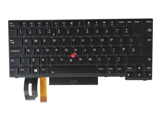 Chicony - Erstatningstastatur For Bærbar Pc - Med Trackpoint, Ultranav - Bakbelysning - Qwerty - Storbritannia - Svart - Fru
