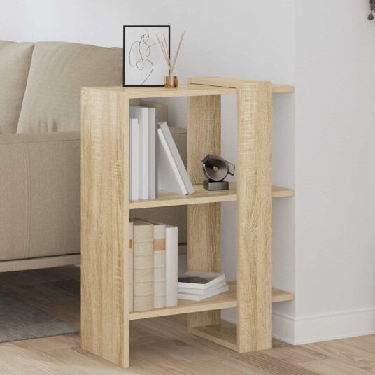 vidaXL Bokhylle Sonoma eik 52 x 25 x 71,5 cm Konstruert tre