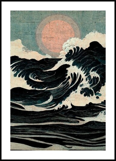 Celestial Wavescape Plakat Plakat / 30x40cm
