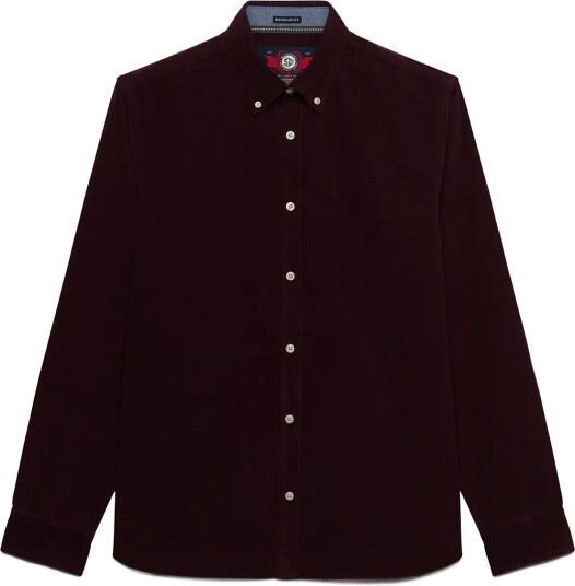 Superdry Classic Needle Cord Shirt Burgundy XL Superdry Classic Needle Cord Shirt Burgundy XL
