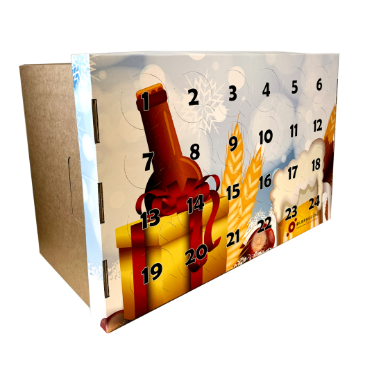 Adventskalender/gaveeske for flasker Fyll med dine egne flasker!