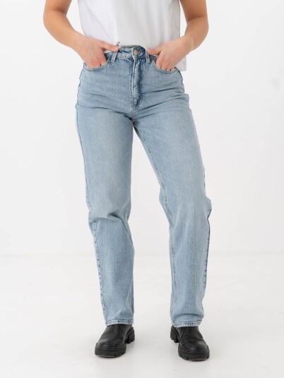 Vila Kelly Jaf High Waisted Straight Jeans Denim 44/32