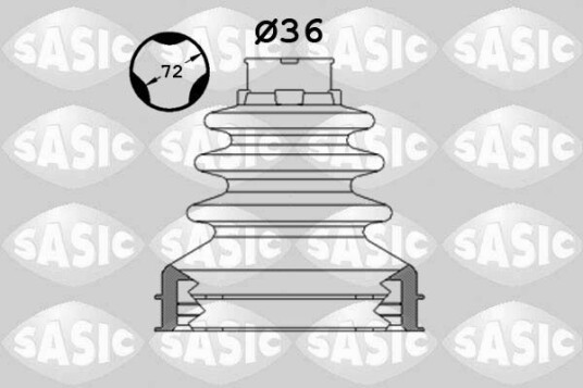 Sasic Mansjett drivaksel SASIC 1906104