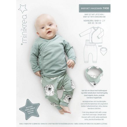 MiniKrea Babysett med Smekke Str 0 2 år