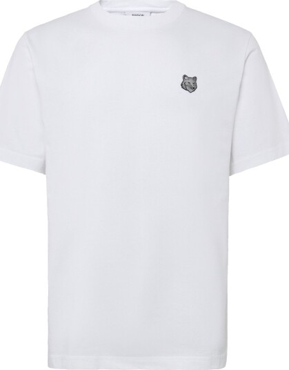 Maison Kitsune Bold Fox Head Patch Comfort Tee Shirt White XL