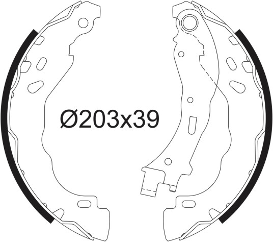 VALEO 564157 Bremsesko sett