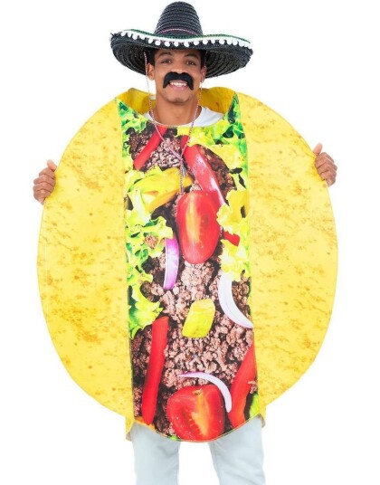 Taco Unisex Kostyme til Voksen Onesize Taco Unisex Kostyme til Voksen Onesize