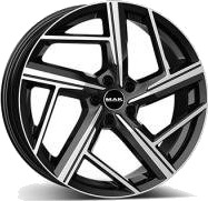 MAK Qvattro blk/pol 8.5 x 21 CB66,50 ET33 5/112 8.5 x 21