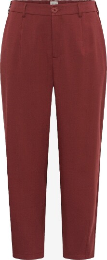 KAFFE Curve Bukser kcMerla Pants Rød