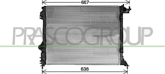 PRASCO RN430R001 Radiator motorkjøling