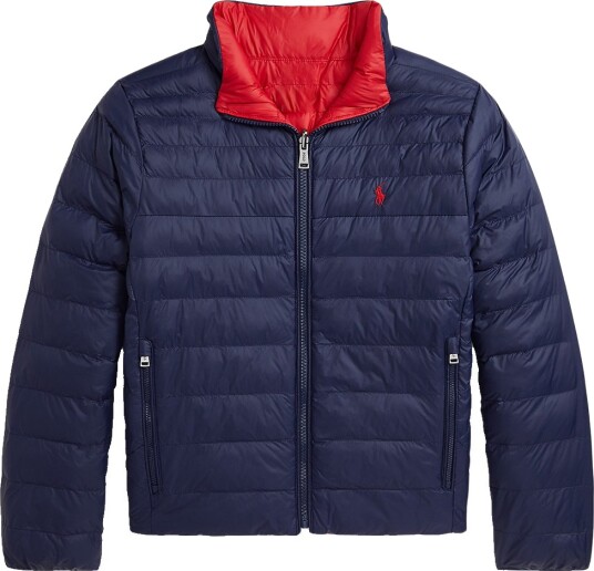 Polo Ralph Lauren Polstret Jakke Vendbar Navy/Rød Polo Ralph Lauren 8 år (128) Dunjakke Blå