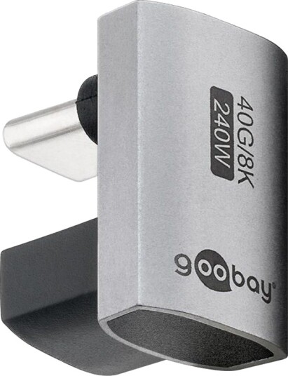 Pro USB-C - USB4 - 180 U-Shape - adapter - silver Pro USB-C - USB4 - 180 U-Shape - adapter - silver