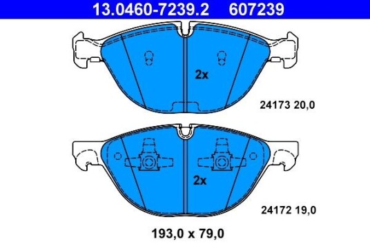 Bremseklosser ATE 13.0460 7239.2