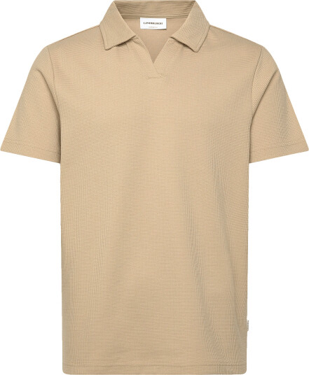Lindbergh | Waffle Polo Split Neck | XL