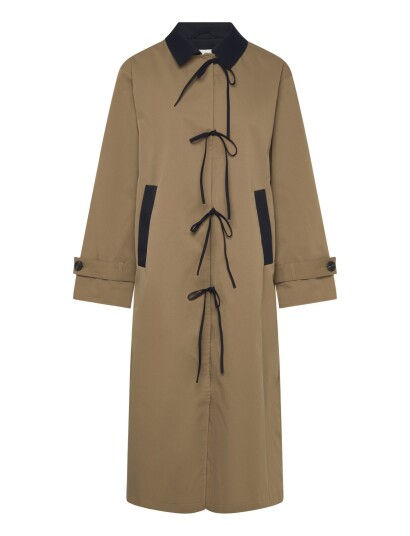 ONLY Onlorchid Long Bow Coat Cs Otw Beige XL