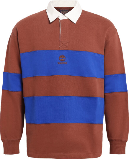 Timberland Long Sleeve Rugby Polo Lb Sweatshirt   Brown   XL