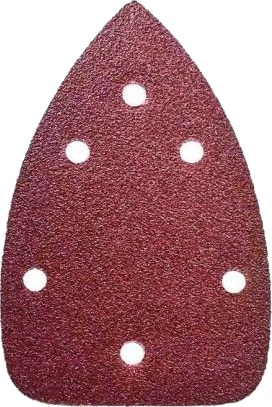 Dedra Slipepapir Trekantet Med Borrelås Hull 140 X 140 X 80 Mm Korn 80 Ded79412 5 Stk.
