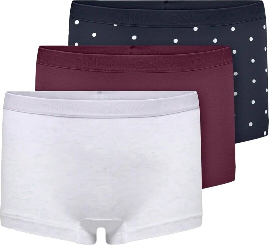 Kids Only Koglola 3 Pack Logo Hipster Acc Burgundy 134 140