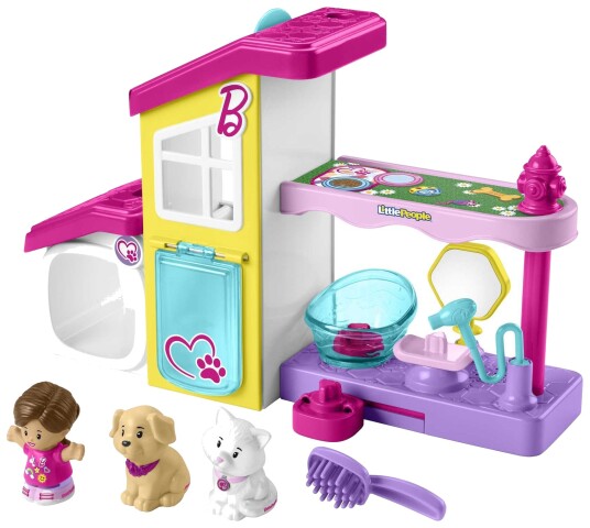 Fisher-Price Little People Barbie Dyrepleie Spa Lekesett 18+måneder med Batterier