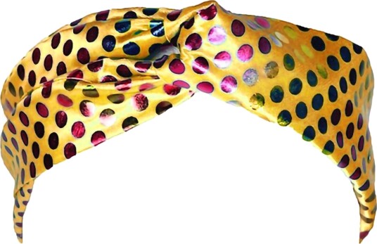 Thetru B.v. Hårbånd Disco Gul Fargeskimrende One size 3782-1000-0ONE