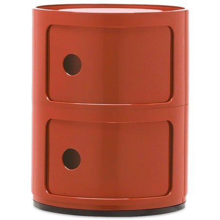 Kartell Componibili Classic Oppbevaring Med 2 Rom Oransje Kartell Componibili Classic Oppbevaring Med 2 Rom Oransje