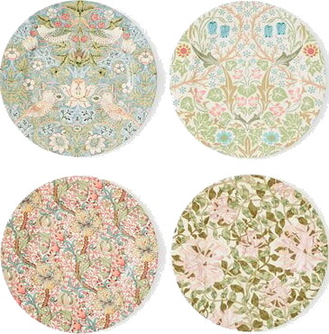 Spode Morris & Co Tallerken 4 stk 20 cm 1735625-01-0 1738281-01-0
