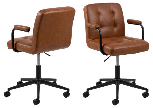 Nordform Cosmo kontorstol med armlene, PU kunstskinn brun. 1851804-02-0 1681648-02-0 Nordform Cosmo kontorstol med armlene, PU kunstskinn brun. 1851804-02-0 1681648-02-0