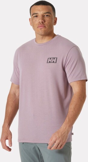 Helly Hansen Menn Skog Recycled Graphic T skjorte Lilla Marineblå XL