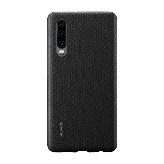 Huaweo P30 PU-deksel (sort)