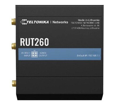 Teltonika RUT260 4G Trådløs Router med DIN-skinne Montering og Wi-Fi 802.11n Teltonika RUT260 4G Trådløs Router med DIN-skinne Montering og Wi-Fi 802.11n