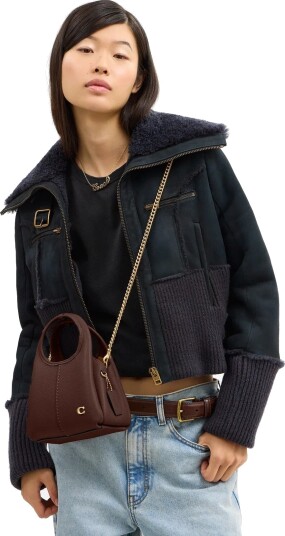 Coach Lana Shoulder Bag 19 Brown ONE SIZE