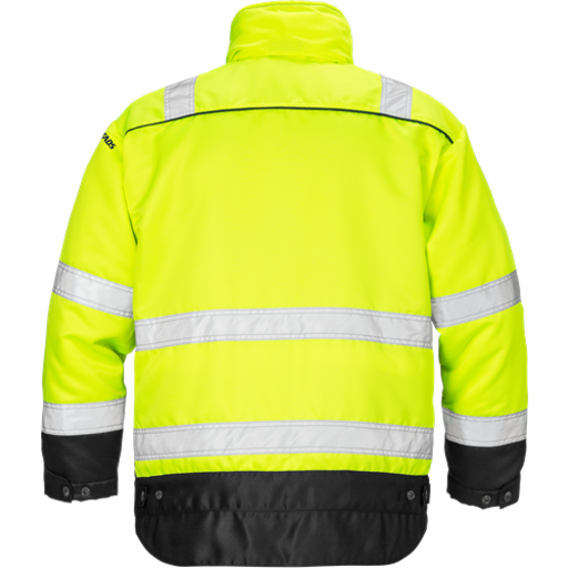 Fristads 444 PP Varseljakke Klasse 3 Vintergul/svart 2XL med Hette