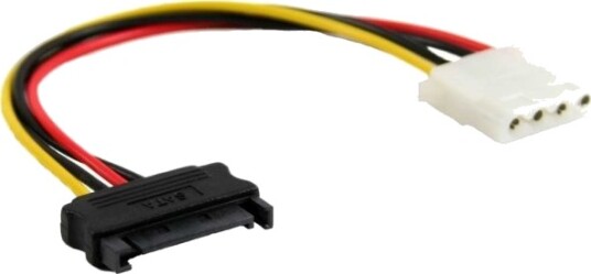 Inline 29669A Sata 15 Pin 0,3 M Hankjønn/Hunkjønn Rett Rett Flerfarget