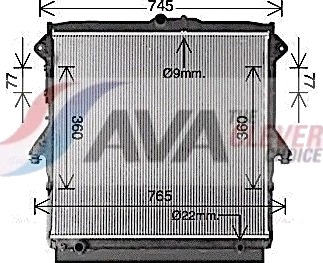 AVA COOLING SYSTEMS FD2667 Radiator motorkjøling