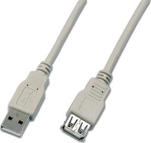 Wirewin Usb A-A Mf 2.0 Gr 2 M Usb A Usb A Usb 2.0 Hankjønn/Hunkjønn Grå