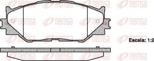 Bremseklosser REMSA 1201.00 Bremseklosser REMSA 1201.00