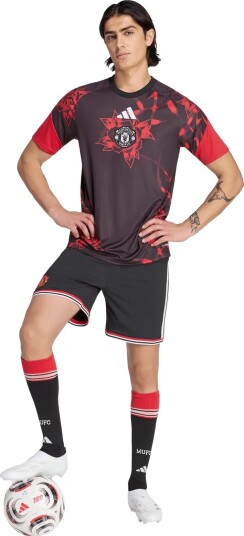 Adidas Performance Manchester United F.c. Pre Shirt Black XS
