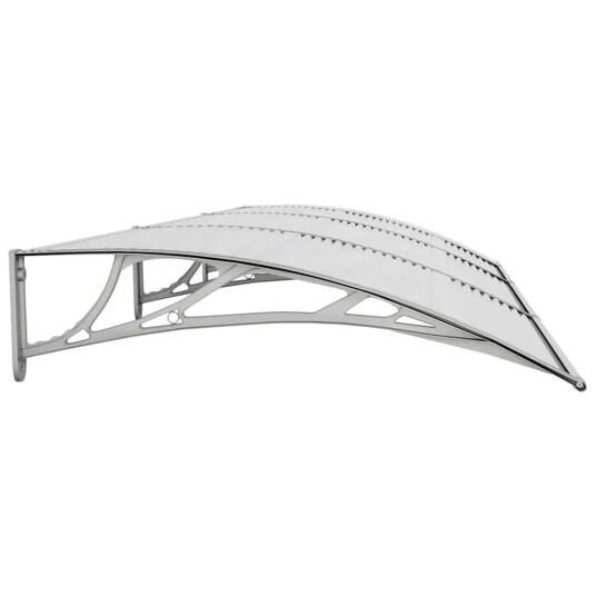 vidaXL Skjermtak grå 300x100 cm polykarbonat vidaXL Skjermtak grå 300x100 cm polykarbonat