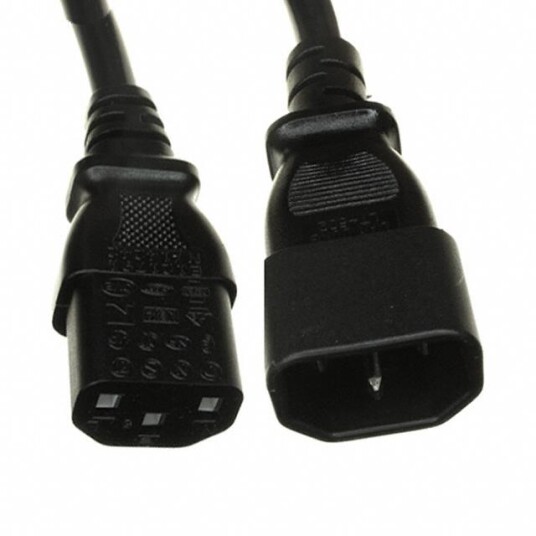 Cisco Cabinet Jumper strømkabel power IEC 60320 C13 til C14 2.5 cm