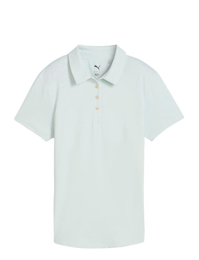 PUMA Golf W Mattr Lianas Jacquard Ss Polo - Blue - M PUMA Golf W Mattr Lianas Jacquard Ss Polo - Blue - M