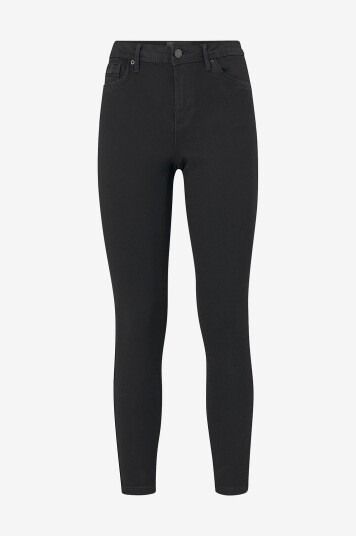 Vero Moda - Jeans vmTanya MR S Piping Jeans VI120, slim fit - Svart