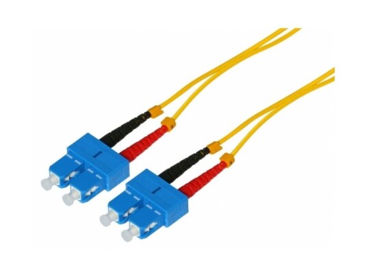 Tecline Lwl Patch Cable Hd 9/125 Μm Singlemode Os2-Faser Sc Duplex Plug/Stecker Gelb 1,0 M (799Ss01)