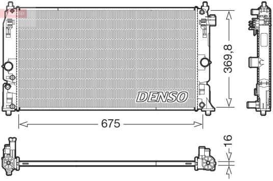 Radiator DENSO DRM50150 Radiator DENSO DRM50150