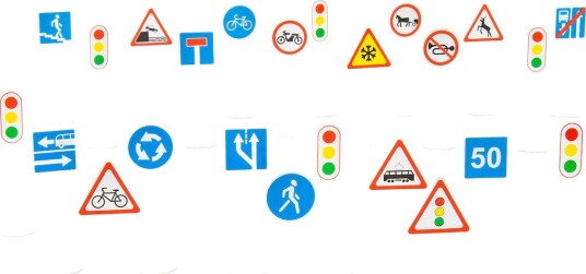 Polesie Babyleke Trafikkskilt - 24 Farger