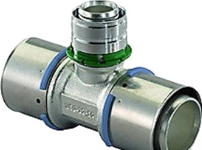 Uponor Reduserende T-Stykke 50-40-50 Rød Messing for Hydraulikk Uponor Reduserende T-Stykke 50-40-50 Rød Messing for Hydraulikk