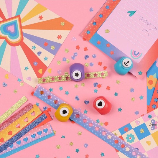 Auzou Artist Kit Mini Hole Punches Multi/Patterned One Size