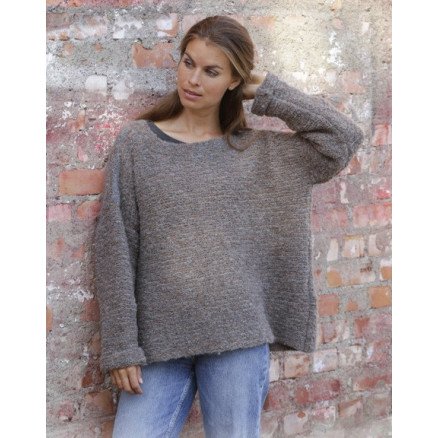 Willow Lane by DROPS Design Genser Strikkeoppskrift str S XXXL