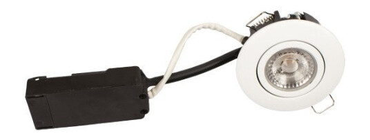 Luna Low Profile 230V 6,2W 4000K Ra95 390lm IP44 matt hvit rund